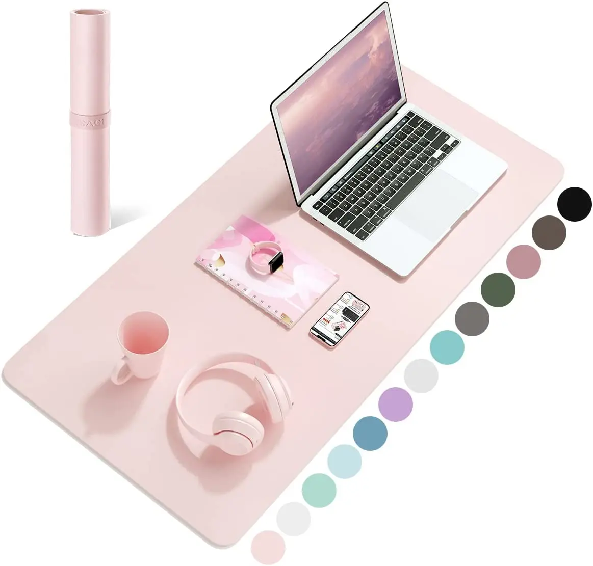 Desk Mat Waterproof PVC Mouse  - Pc Gaming Pink review and price
